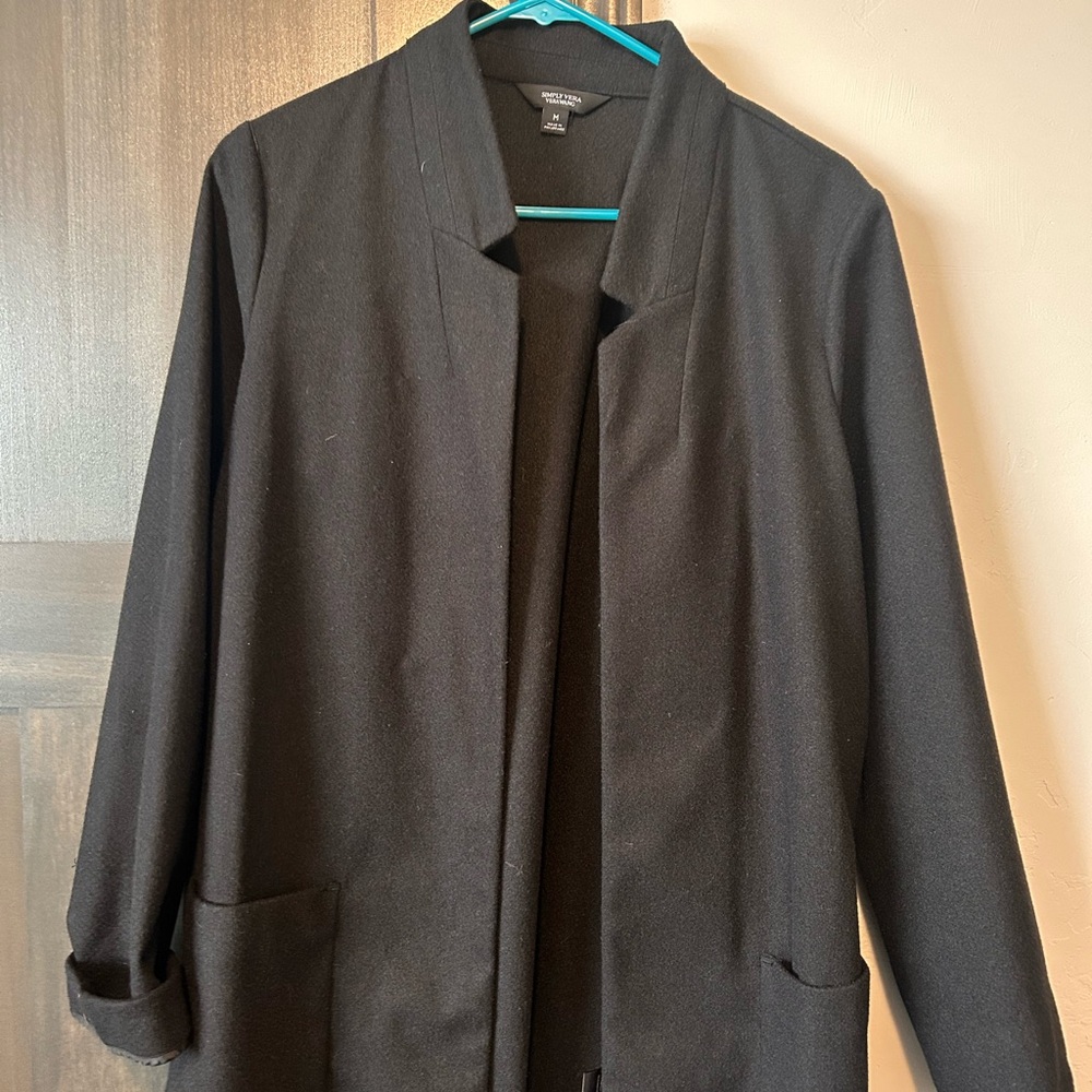 Simply Vera Vera Wang Black Trench Coat